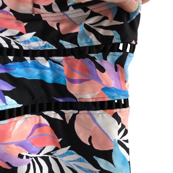 Sea Level Australia Botanical Spliced One Piece Swimsuit Black Multi Size 8 - Picture 4 of 12